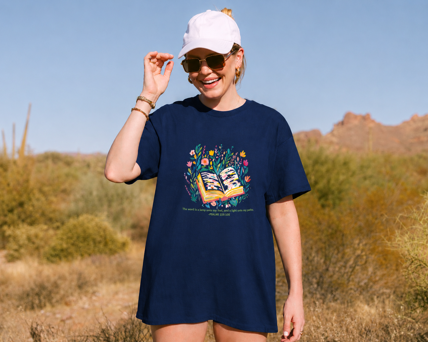 Your Word, My Light Graphic Tee | Psalm 119:105 Christian T-Shirt