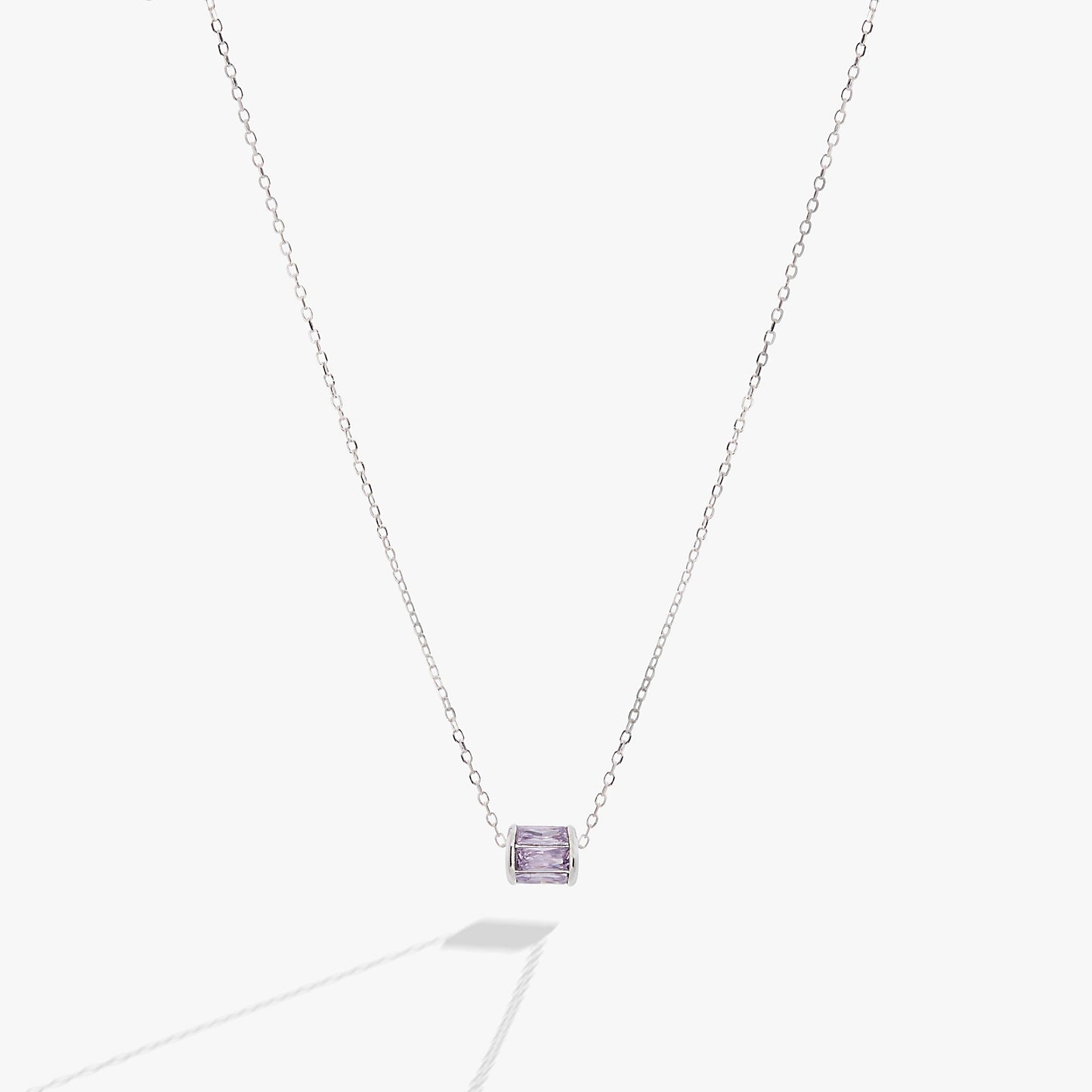 June Birthstone Precious Pendant Necklace