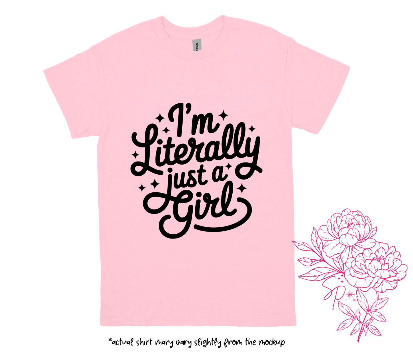 Literally just a girl on pink
