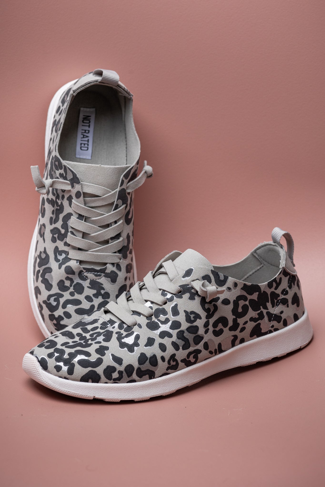 Mayo Sneaker in Light Grey Leopard