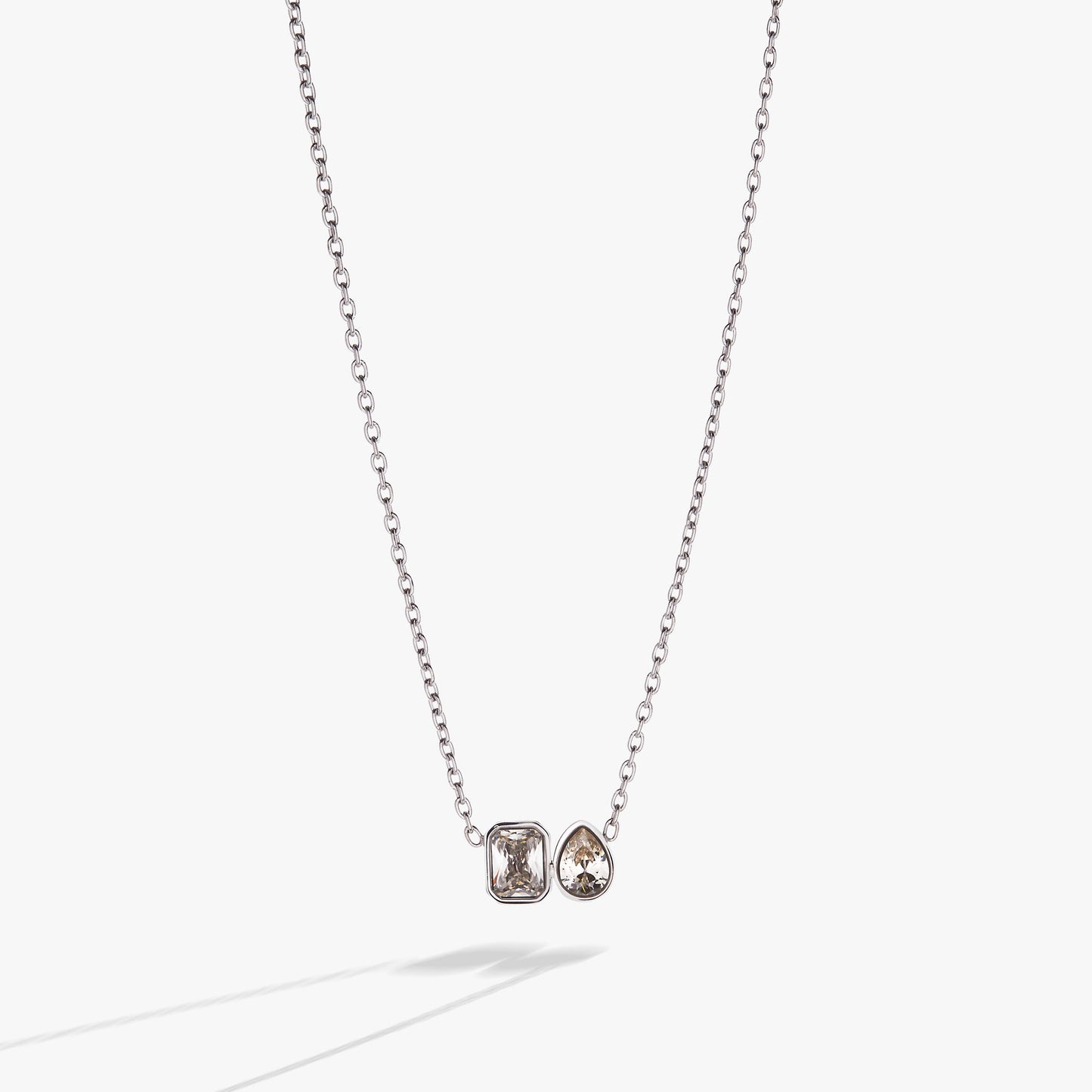 Toi et Moi Two Stone Necklace