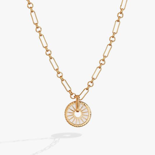 Mother of Pearl Starburst Necklace