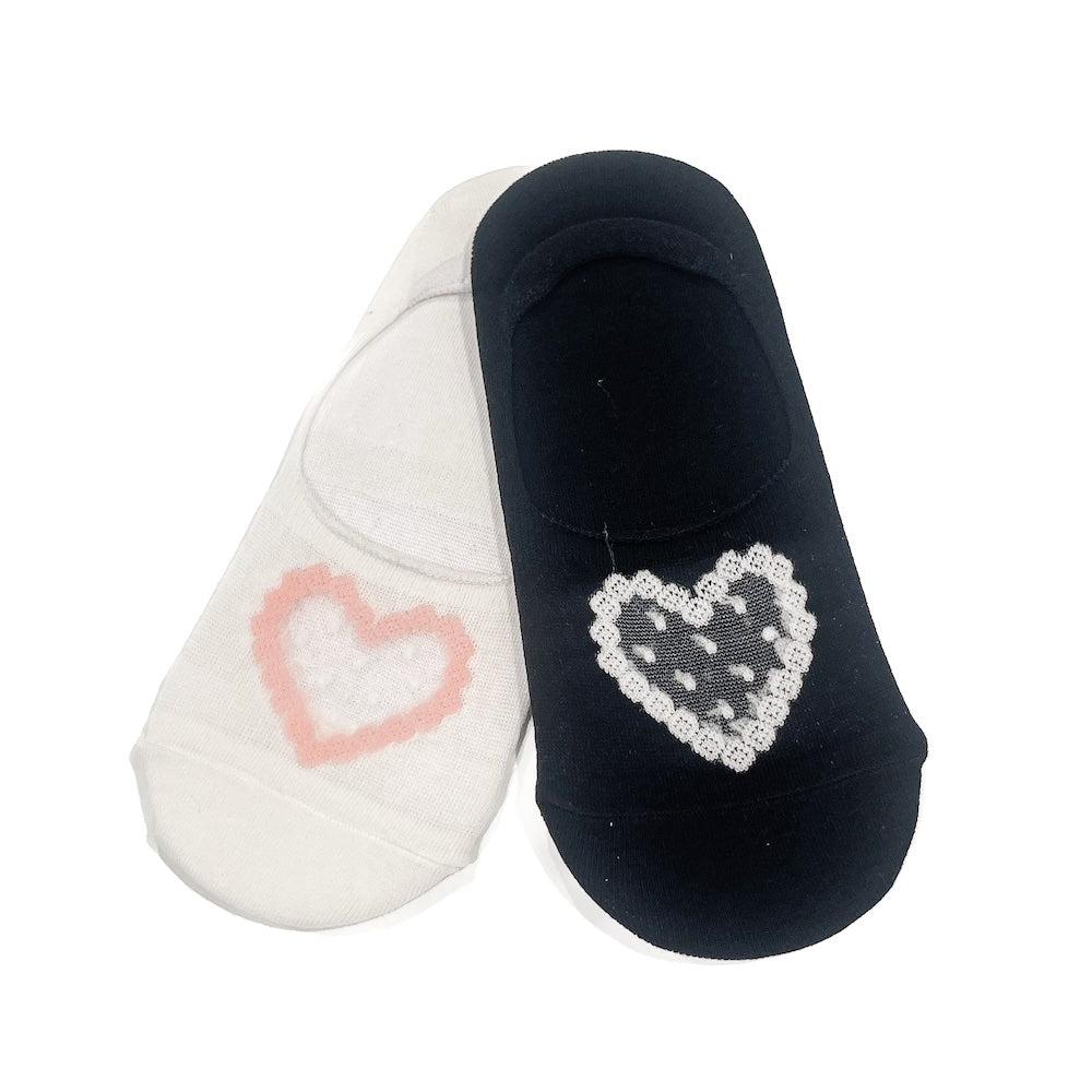 Valentines Day Heart No-Show Socks