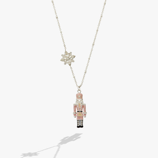 Nutcracker & Snowflake Pendant Necklace