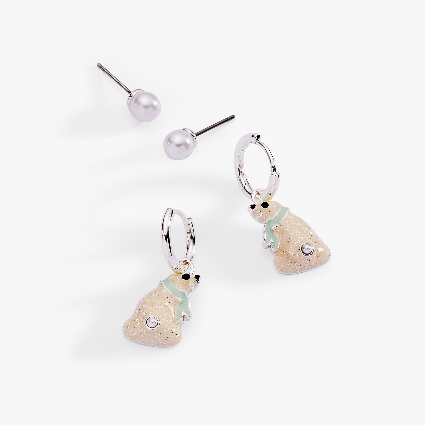 Polar Bear Earring Set of 2