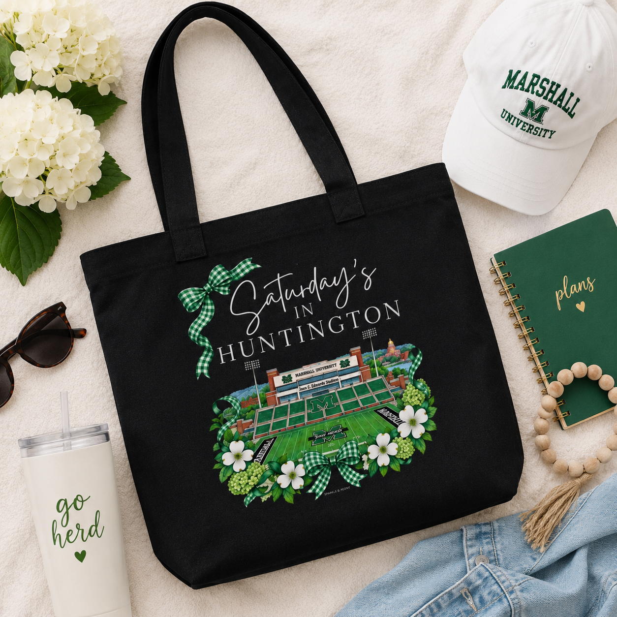 Saturday’s in Huntington Tote Bag | Marshall Game Day Canvas Tote