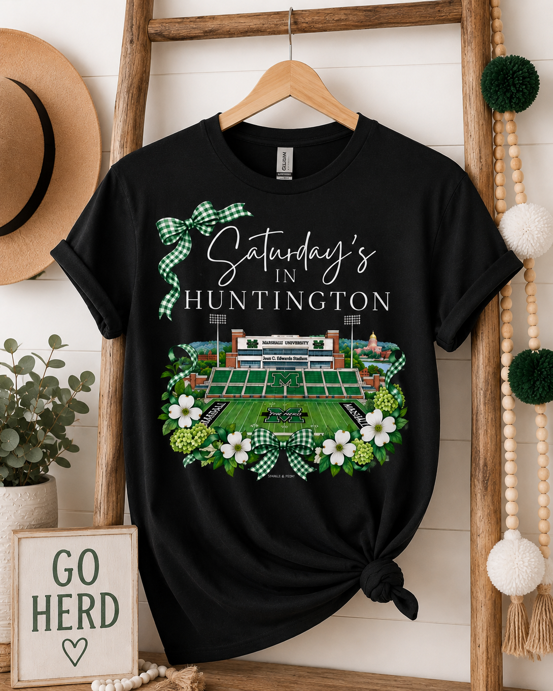Saturday’s in Huntington Graphic Tee | Marshall Game Day Shirt