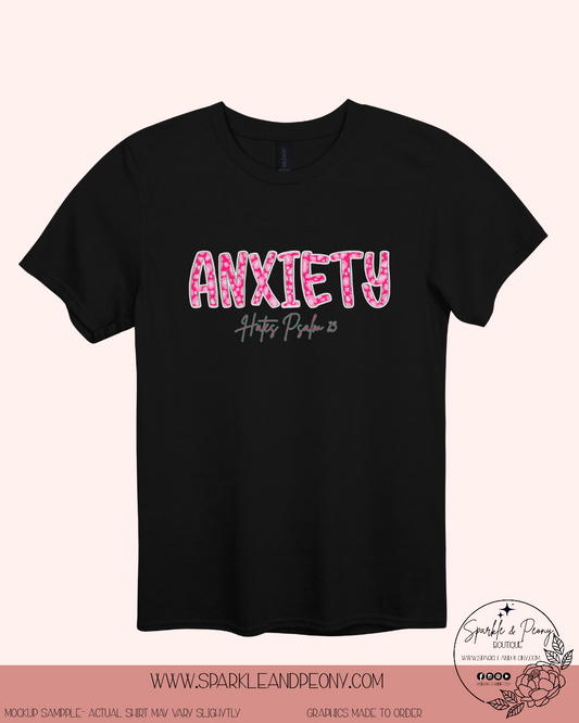Anxiety hates psalm 23 graphic tee