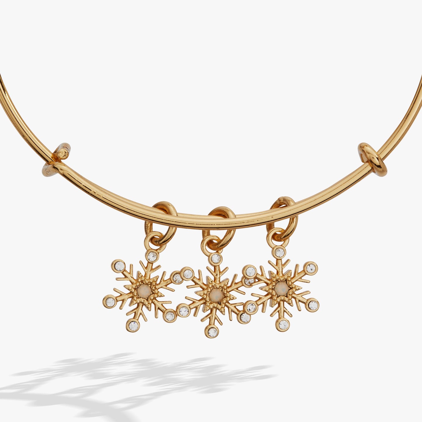 Snowflake Charm Bangle