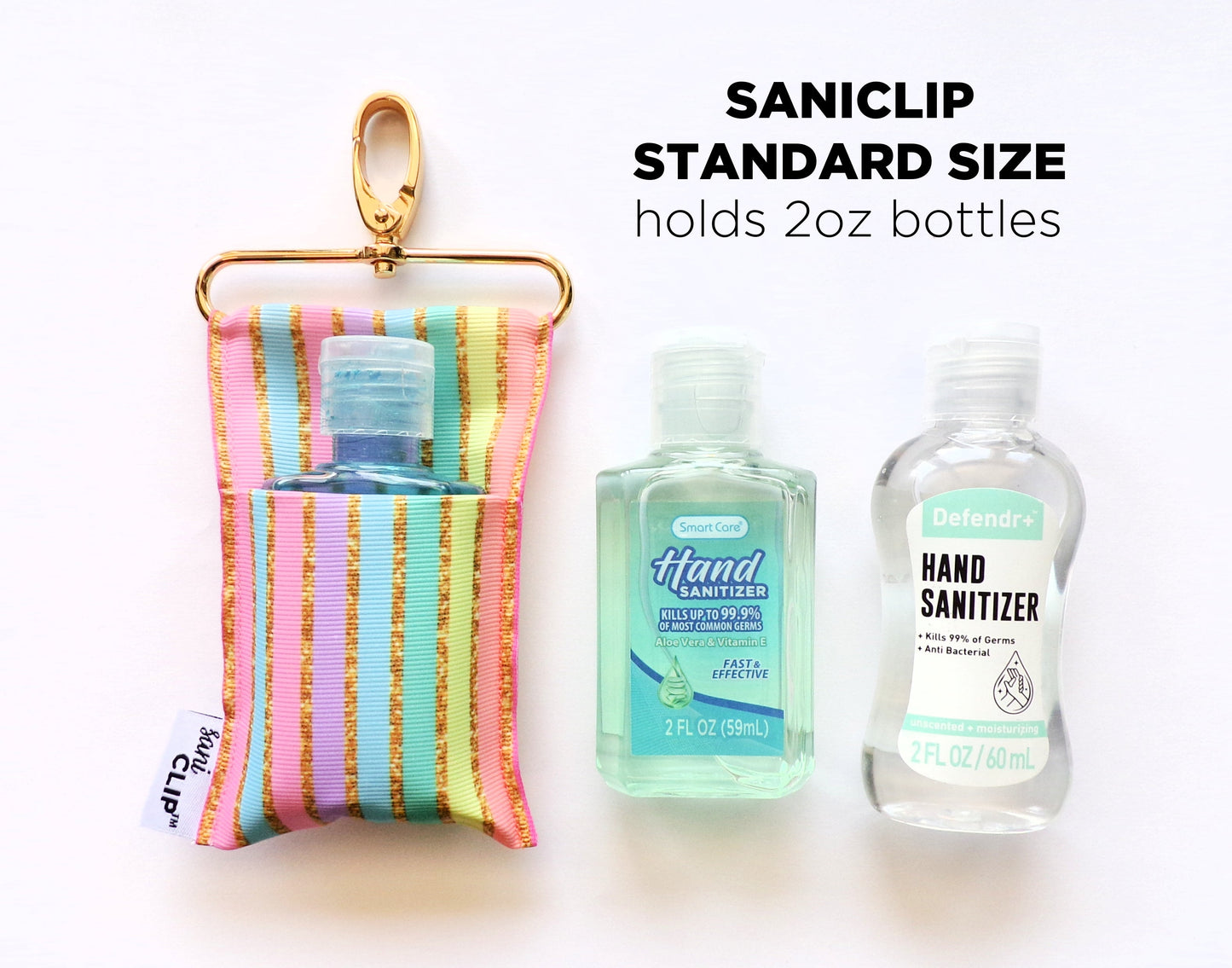 CLASSIC:  Bubble Gum Pink SaniClip Hand Sanitizer Holder - made to order