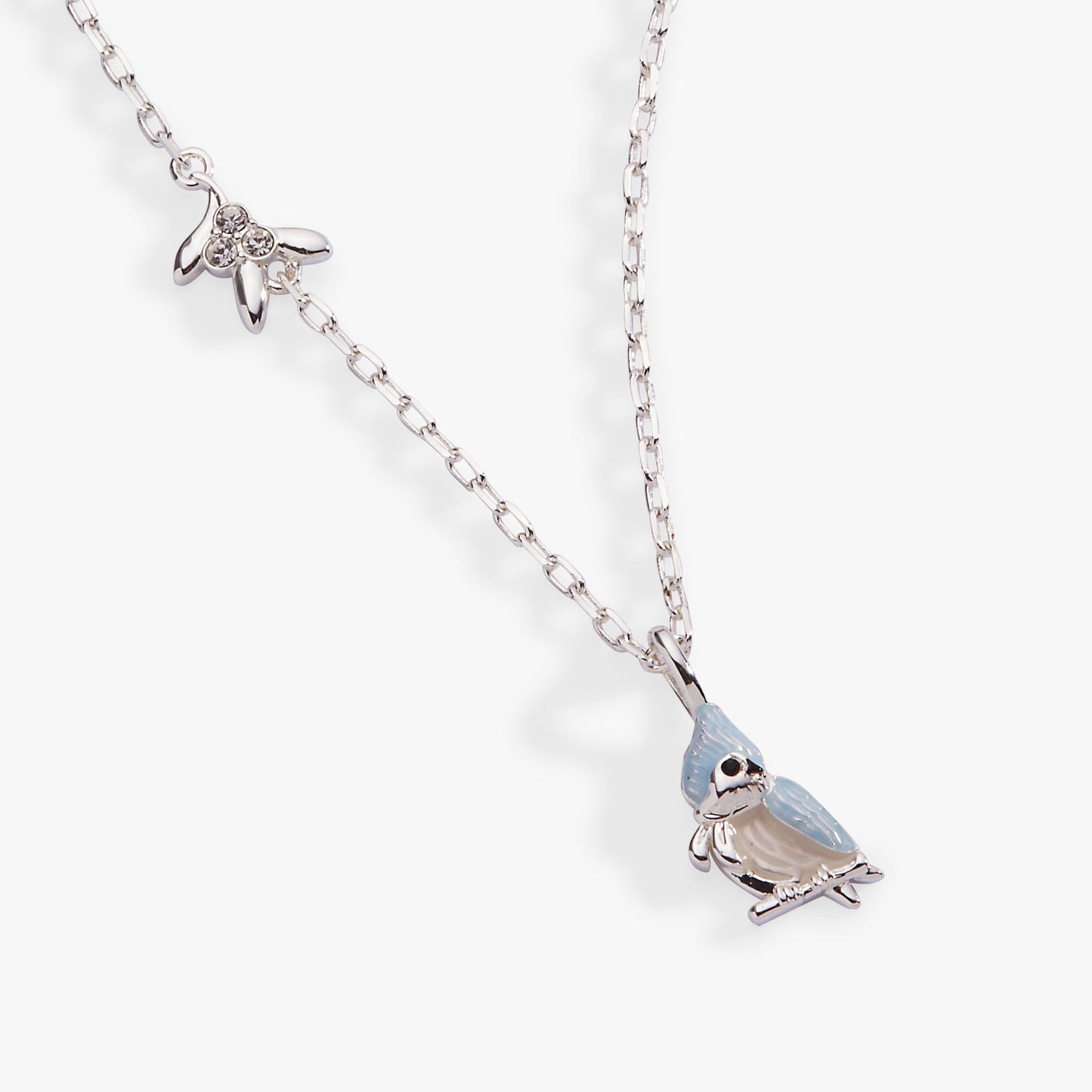 Tufted Titmouse Bird Pendant Necklace